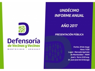 Presentación del undécimo informe anual de la Defensoría del Vecino